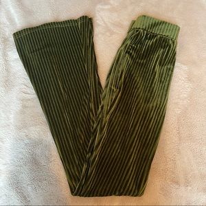 Flare Leg Velvet Pants